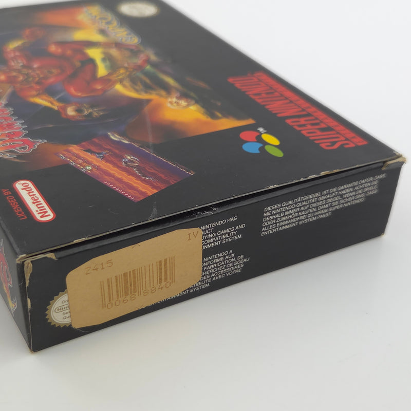 Super Nintendo Spiel : Demons Crest - SNES Modul Anleitung OVP PAL EUR
