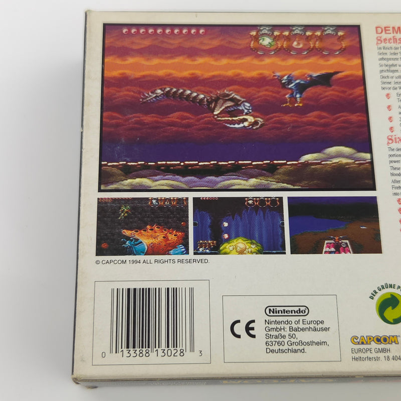 Super Nintendo Spiel : Demons Crest - SNES Modul Anleitung OVP PAL EUR