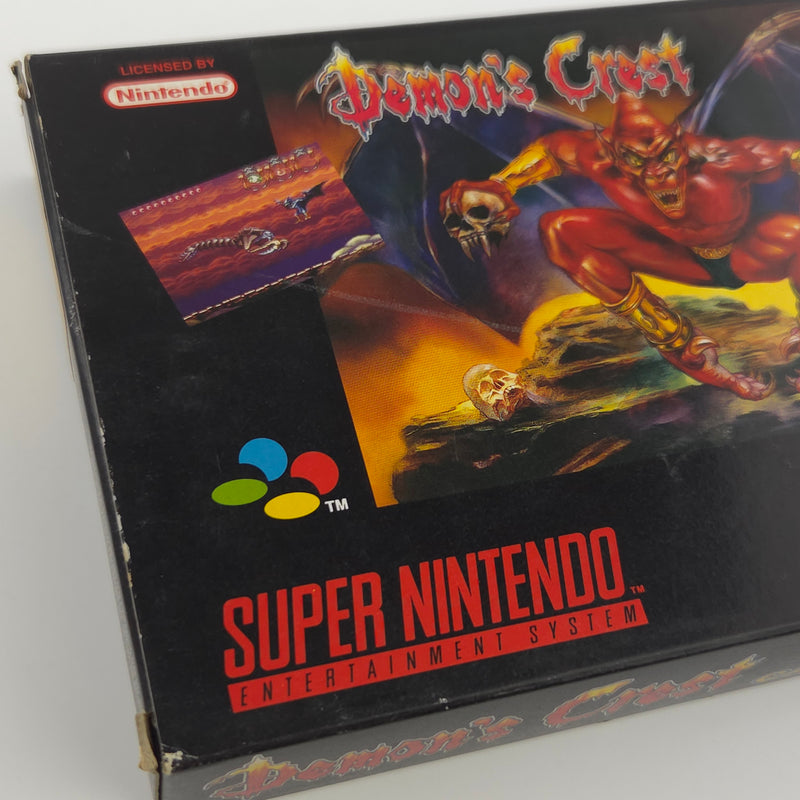 Super Nintendo Spiel : Demons Crest - SNES Modul Anleitung OVP PAL EUR