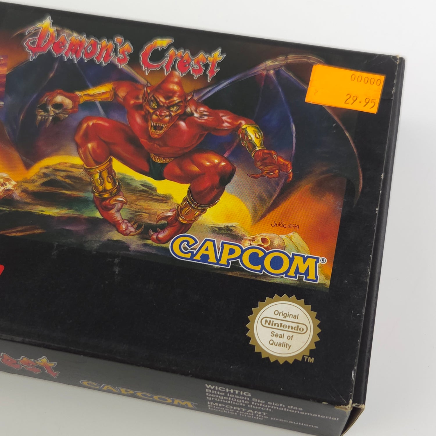 Super Nintendo Spiel : Demons Crest - SNES Modul Anleitung OVP PAL EUR