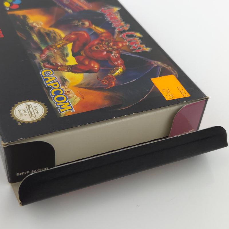 Super Nintendo Spiel : Demons Crest - SNES Modul Anleitung OVP PAL EUR