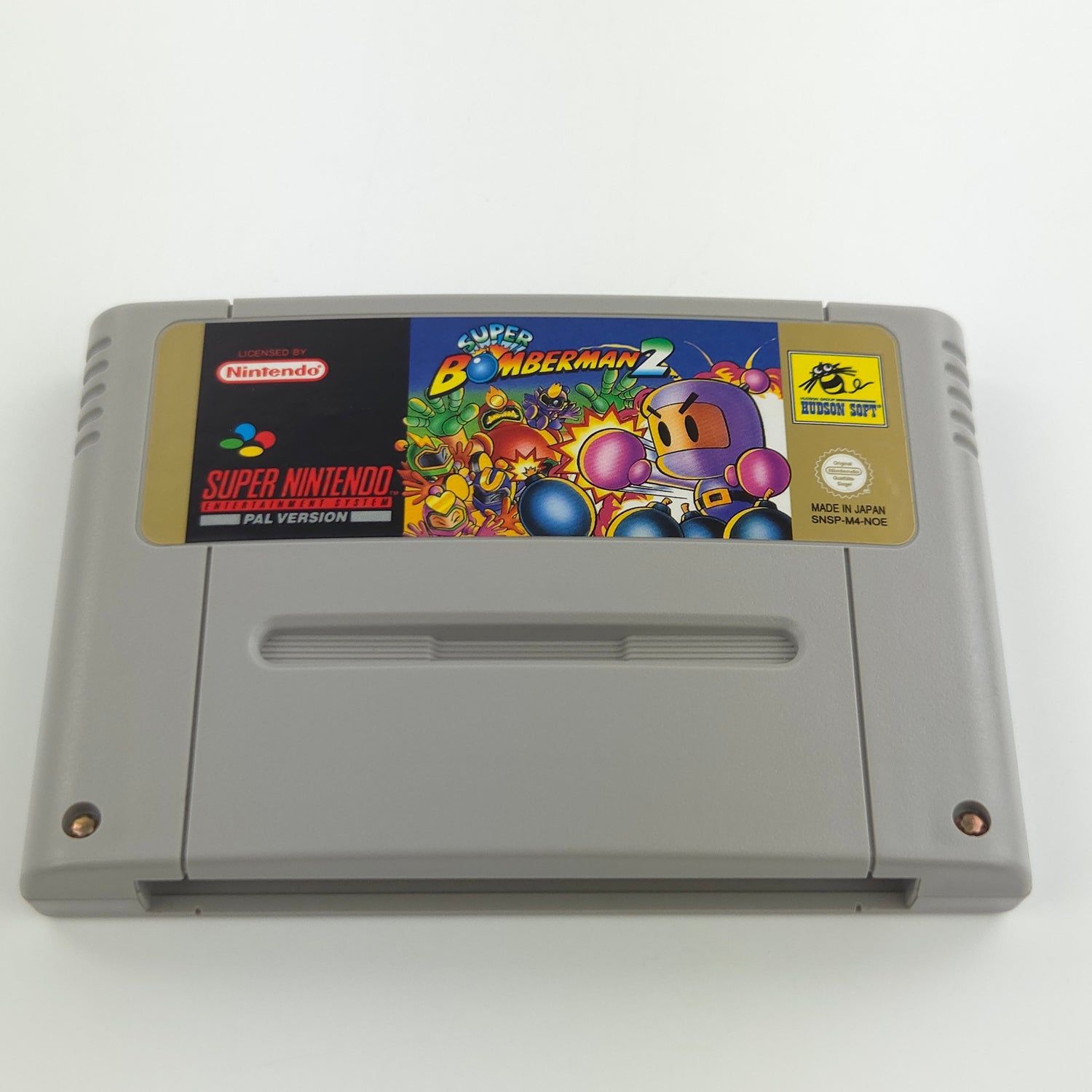 Super Nintendo Spiel : Super Bomberman 2 - SNES Modul Cartridge PAL NOE
