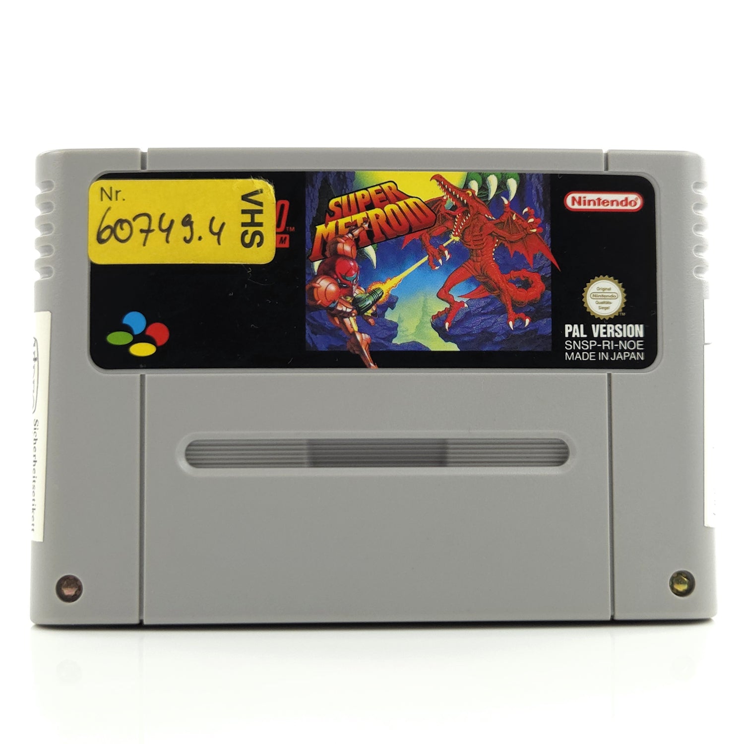 Super Nintendo Spiel : Super Metroid - SNES Modul Cartridge PAL NOE
