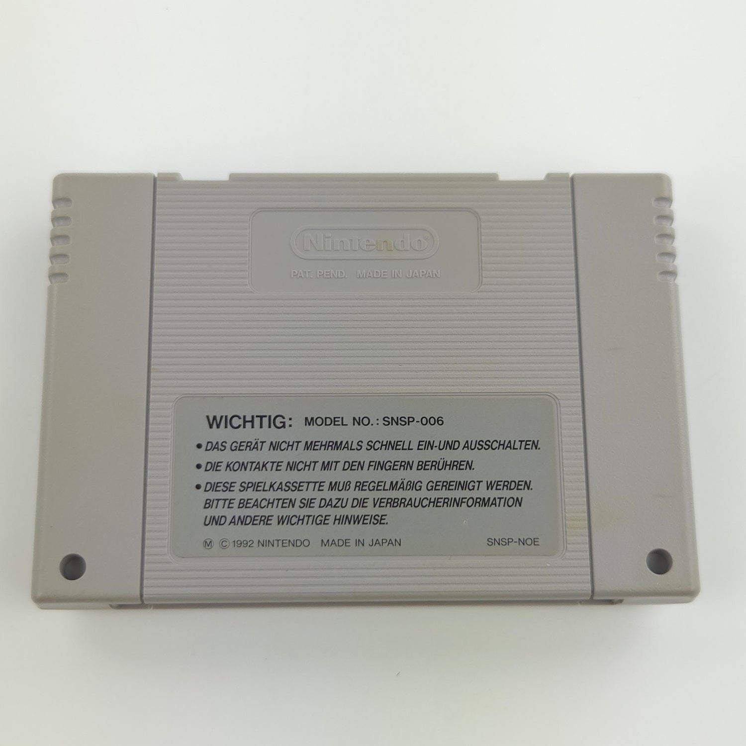 Super Nintendo Spiel : F-Zero - SNES Modul Cartridge PAL NOE