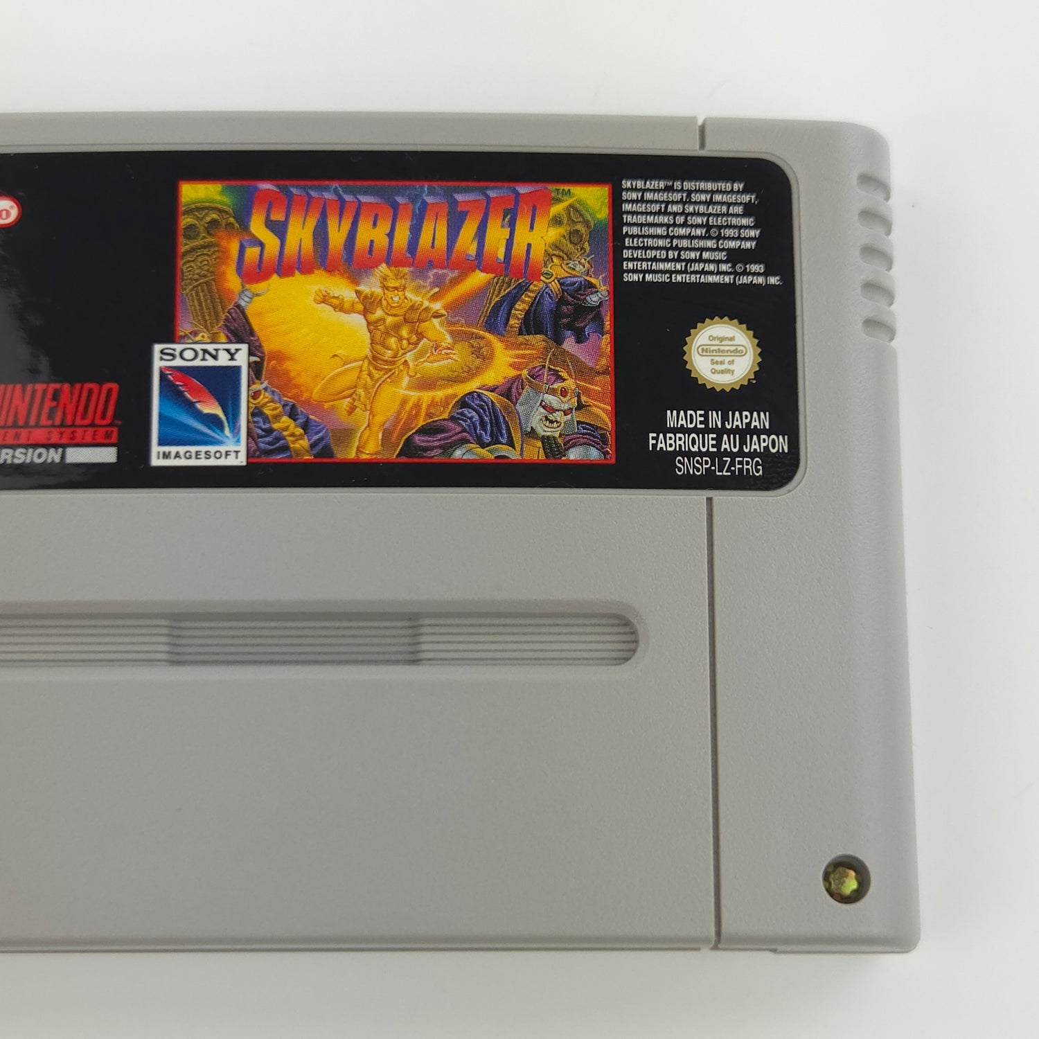 Super Nintendo Spiel : Skyblazer - SNES Modul Cartridge PAL FRG
