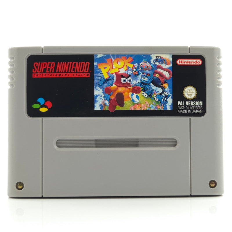 Super Nintendo Spiel : PLOK - Modul Cartridge SNES PAL NOE/SFRG