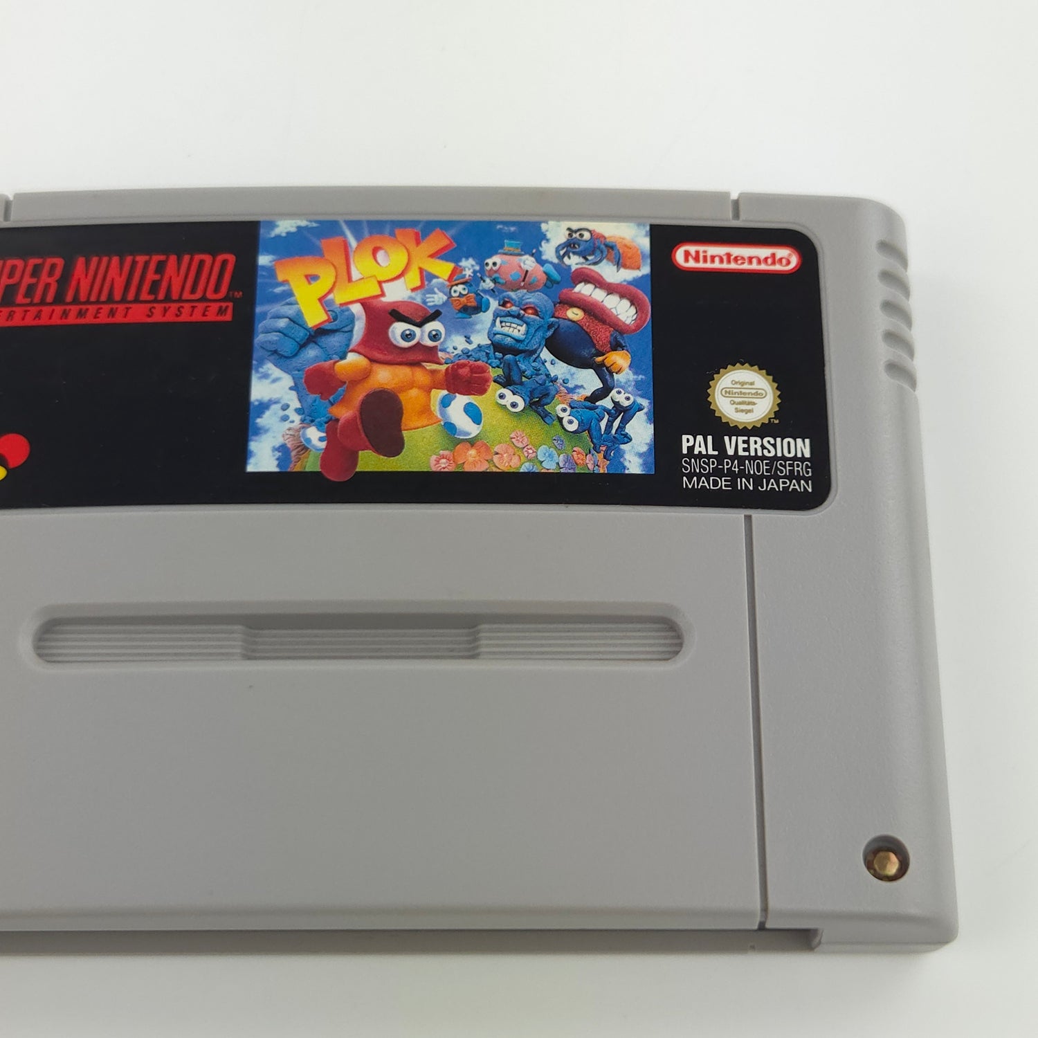Super Nintendo Spiel : PLOK - Modul Cartridge SNES PAL NOE/SFRG