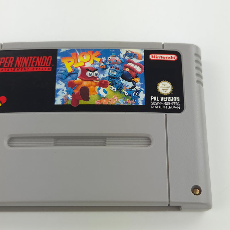 Super Nintendo Spiel : PLOK - Modul Cartridge SNES PAL NOE/SFRG