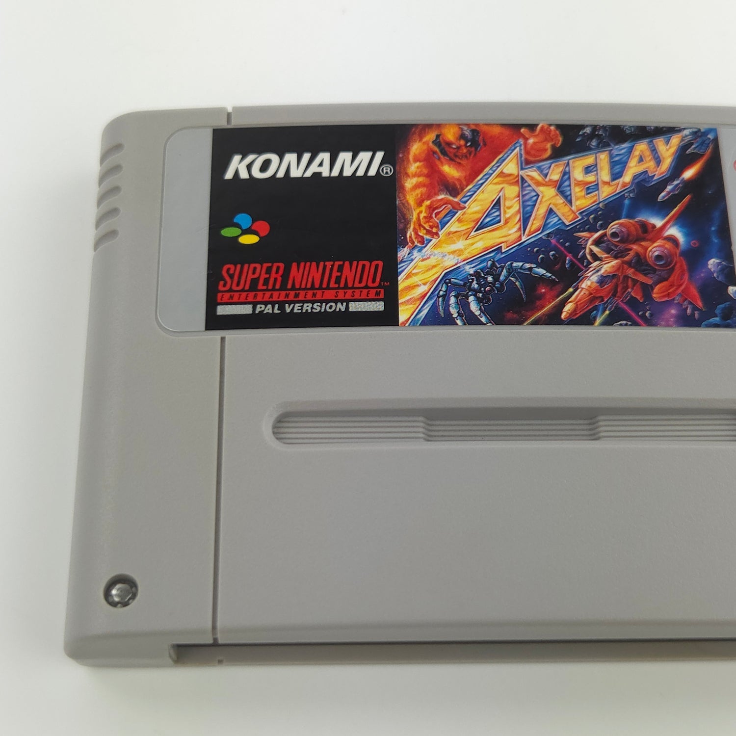 Super Nintendo Spiel : Axelay - Modul Cartridge SNES PAL NOE