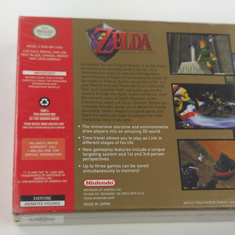 Nintendo 64 Spiel : Zelda Ocarina of Time Collectors Edition - NEU SEALED N64