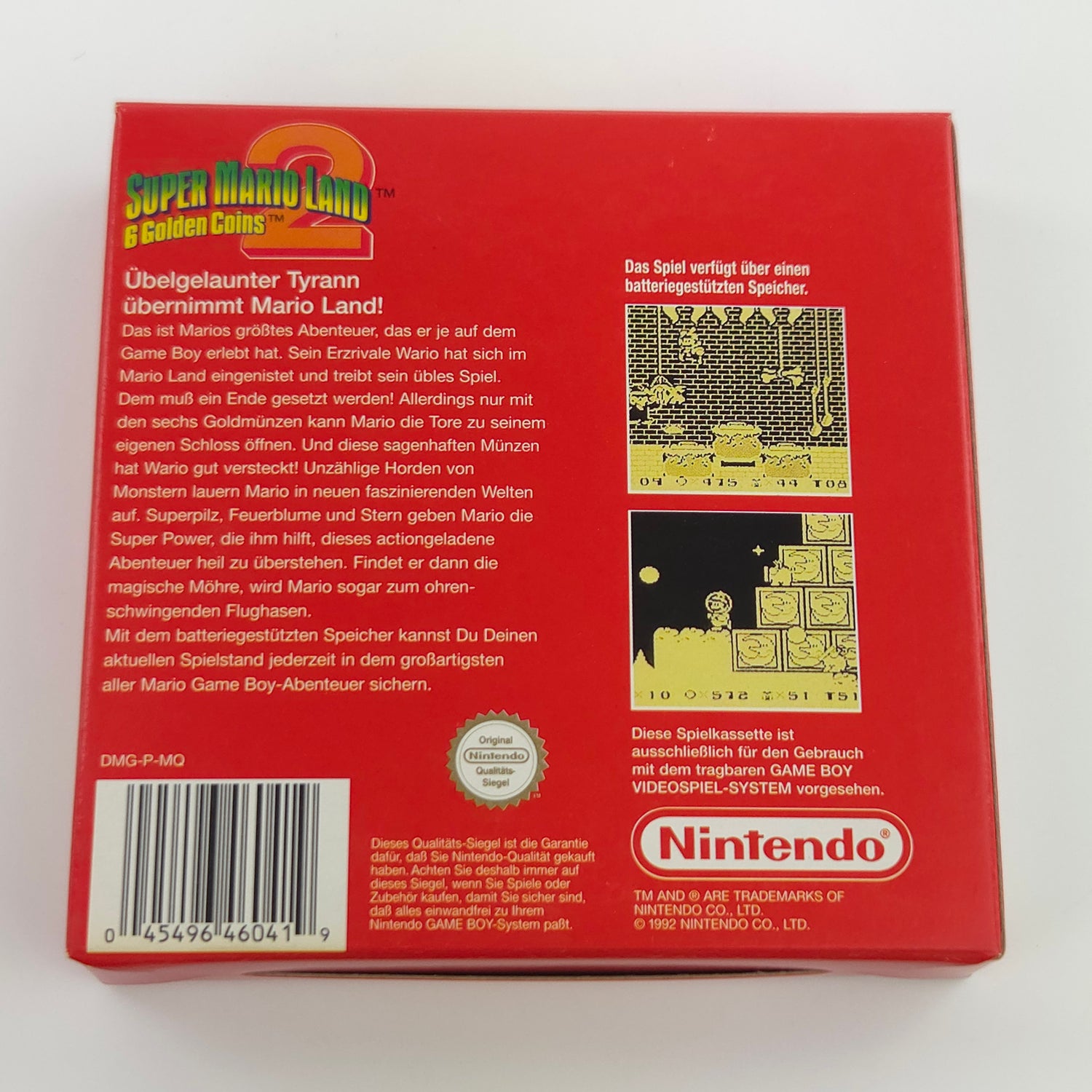 Nintendo Game Boy Classic Spiel : Super Mario Land 6 Golden Coins - Gameboy OVP