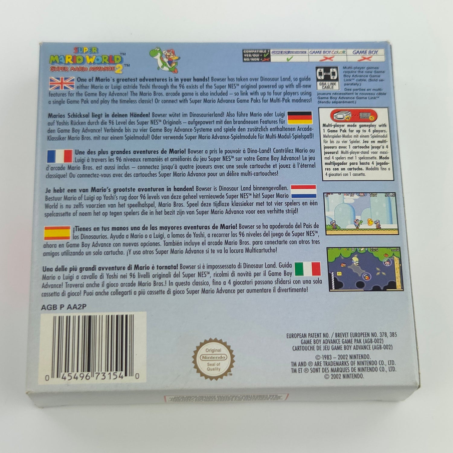 Nintendo Game Boy Advance Spiel : Super Mario World 2 Mario Advance 2 - OVP GBA