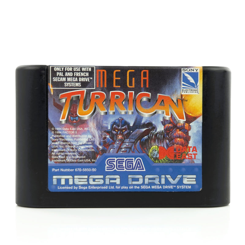 Sega Mega Drive Spiel : Mega Turrican - MD PAL Game Modul Cartridge