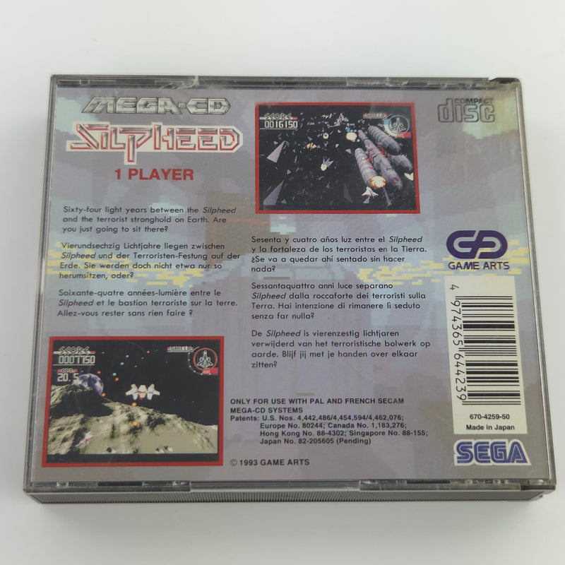 Sega Mega-CD Spiel : Silpheed - CD Disk Anleitung OVP cib / MCD PAL