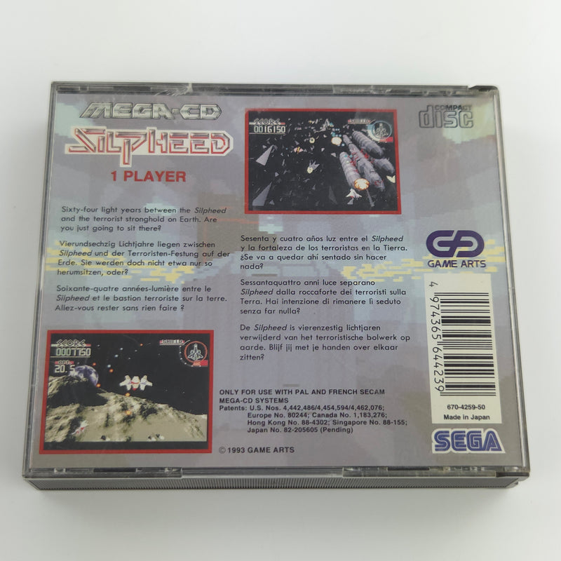 Sega Mega-CD Spiel : Silpheed - CD Disk Anleitung OVP cib / MCD PAL