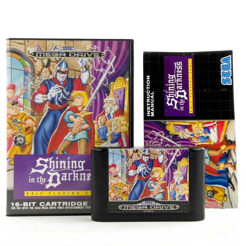 Sega Mega Drive Spiel : Shining in the Darkness - MD PAL Modul Anleitung OVP