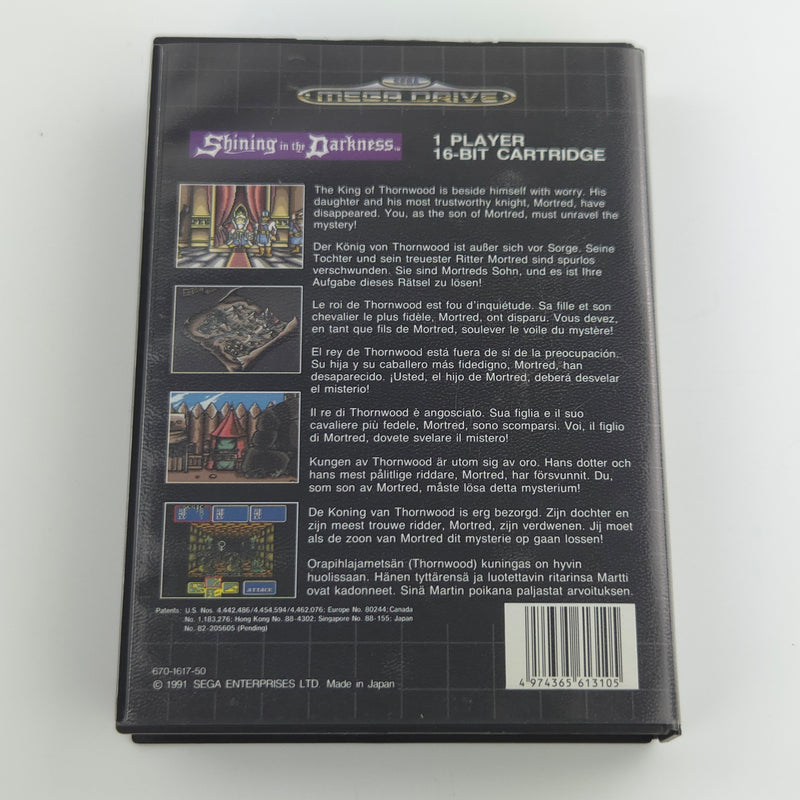 Sega Mega Drive Spiel : Shining in the Darkness - MD PAL Modul Anleitung OVP