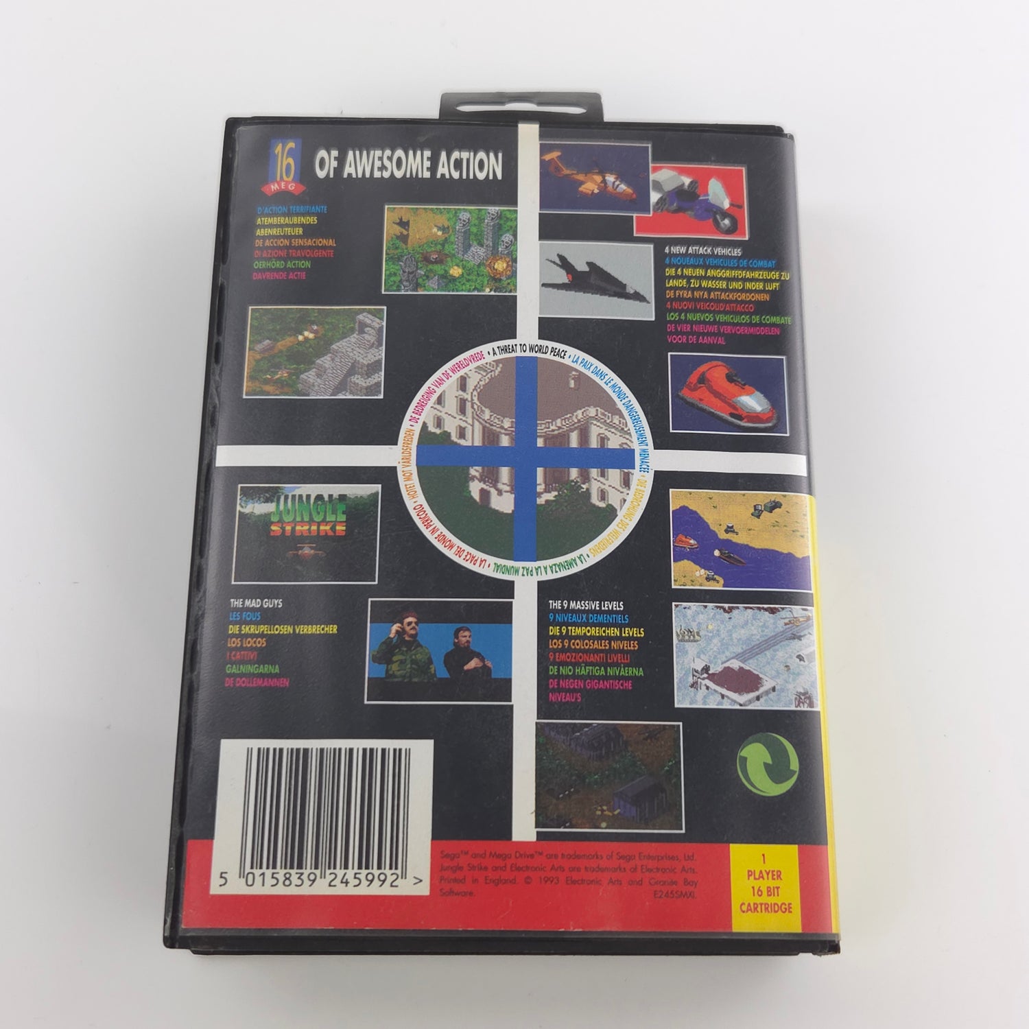 Sega Mega Drive Spiel : Jungle Strike The Sequel to Desert Strike - MD OVP PAL