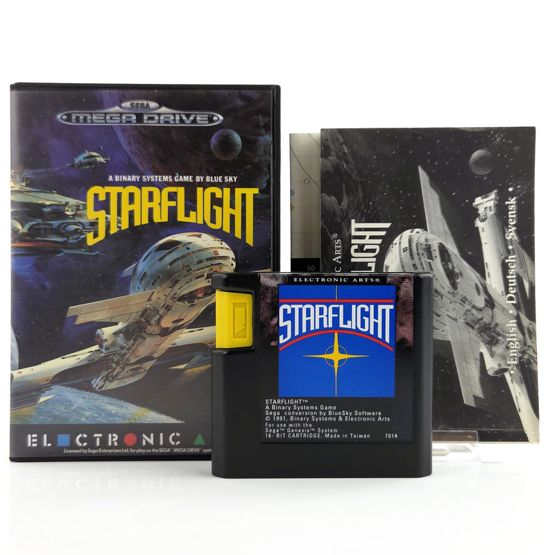 Sega Mega Drive Spiel : Starflight - MD Modul Anleitung OVP PAL
