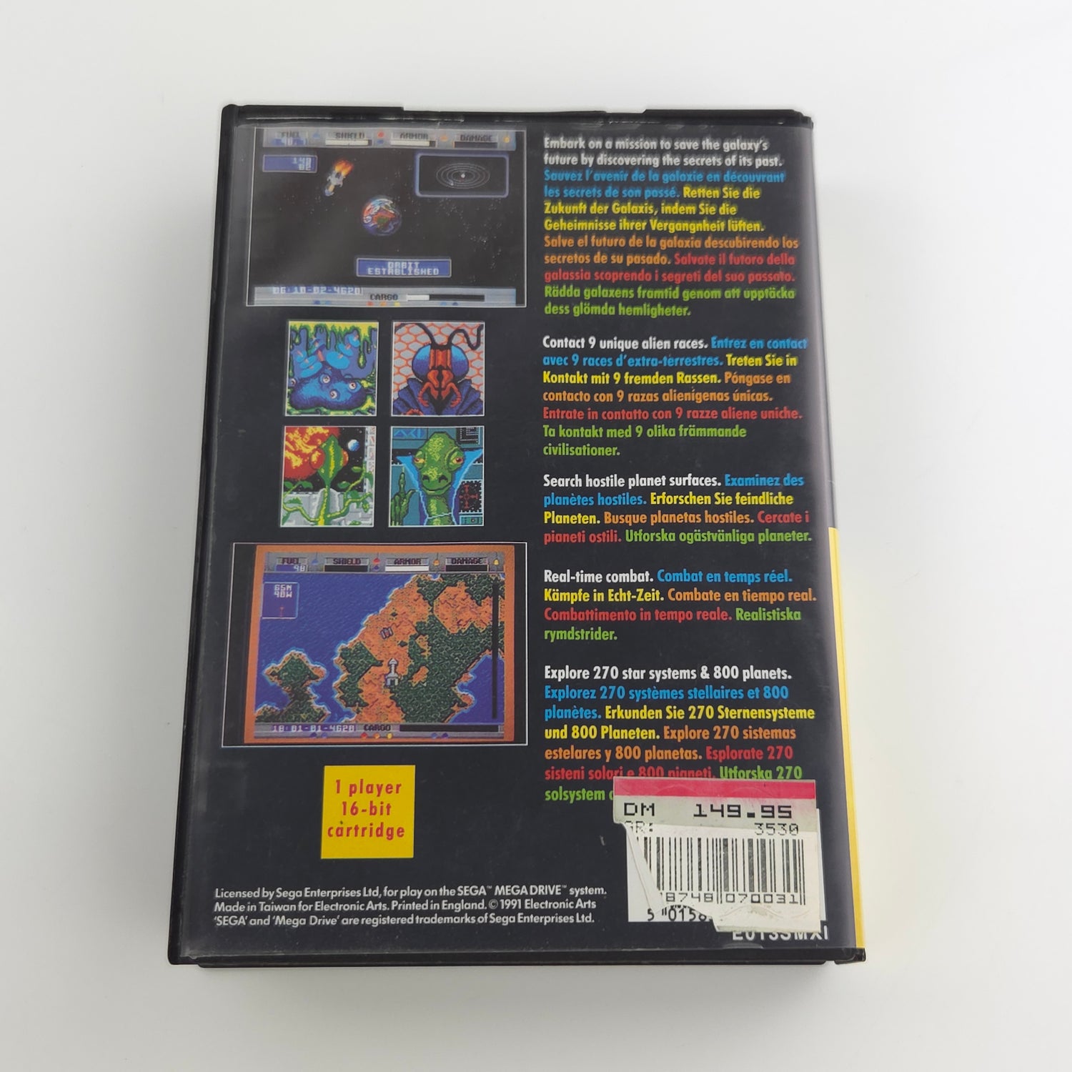 Sega Mega Drive Spiel : Starflight - MD Modul Anleitung OVP PAL