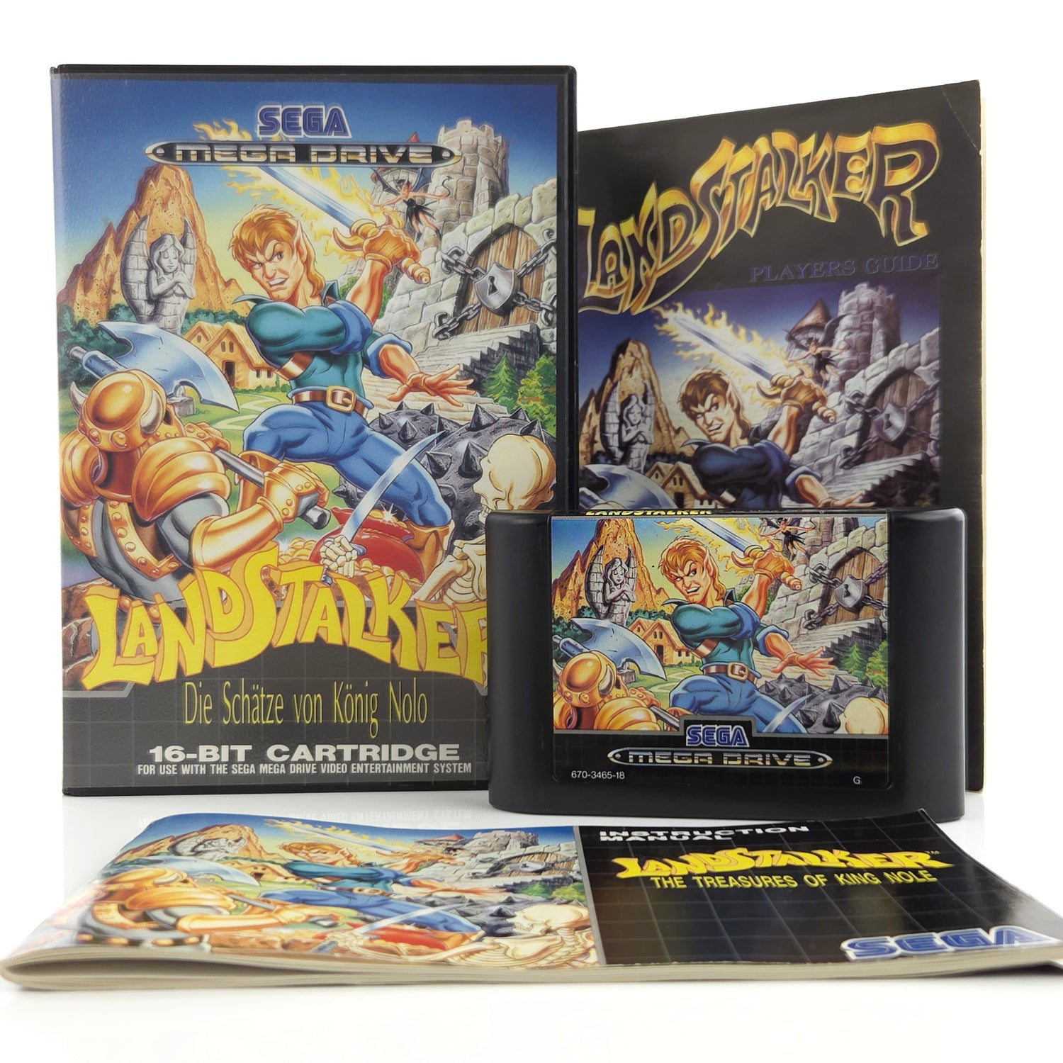 Sega Mega Drive Spiel : Landstalker die Schätze von König Nolo + Players Guide