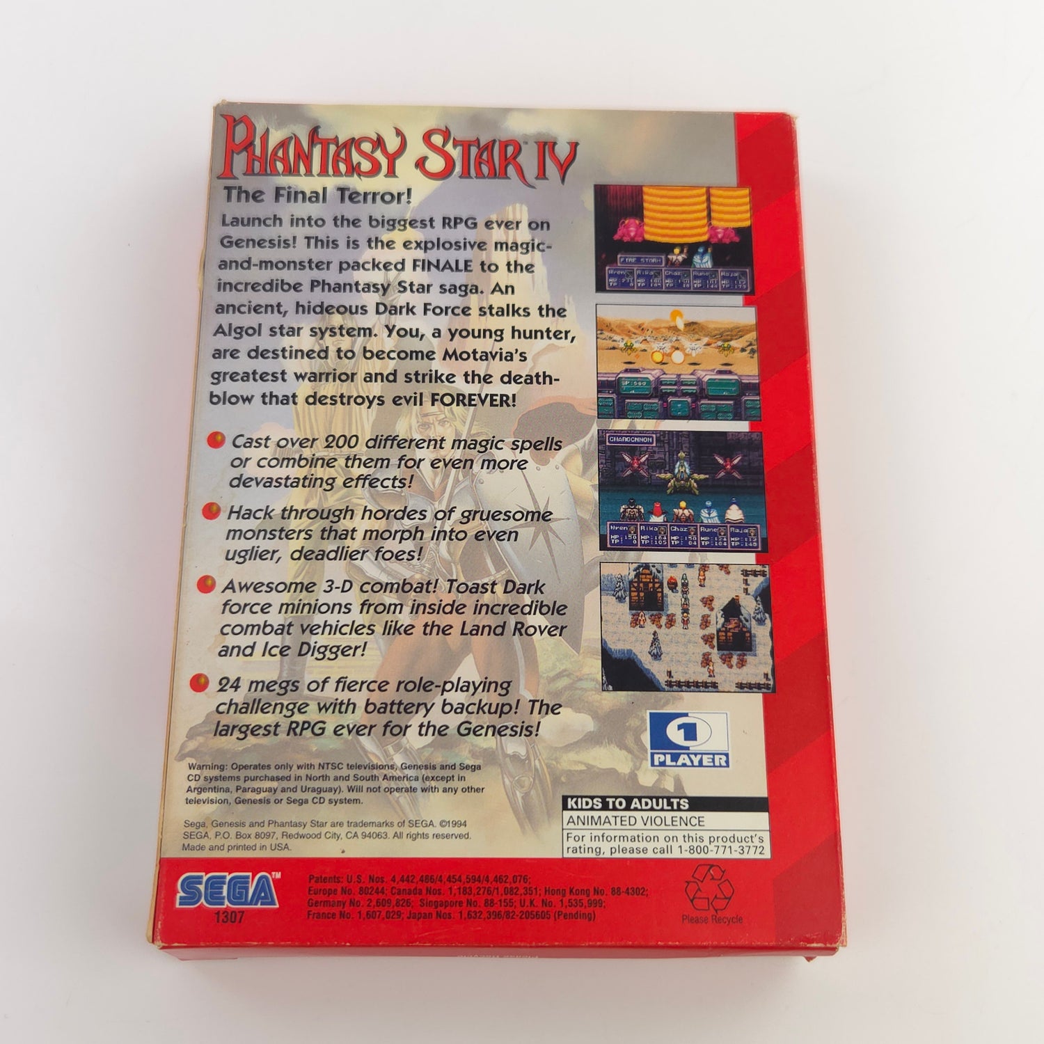 Sega Genesis Spiel : Phantasy Star IV - MD NTSC-U/C USA Version OVP Box