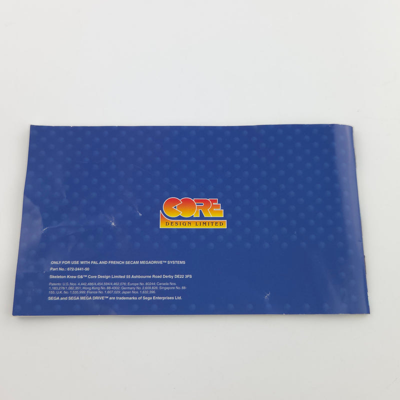 Sega Mega Drive Spiel : Skelleton Krew - MD PAL Modul Anleitung OVP