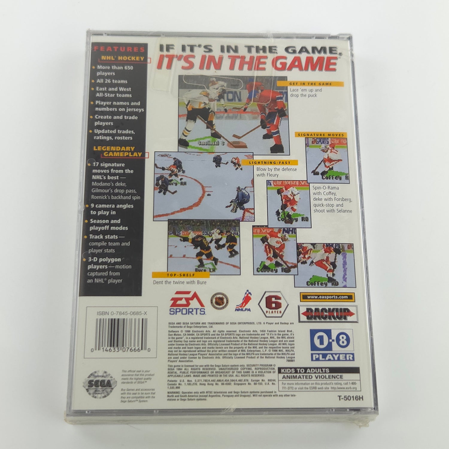 Sega Saturn Spiel : NHL 97 Icehockey - NTSC-U/C USA Game OVP NEW SEALED