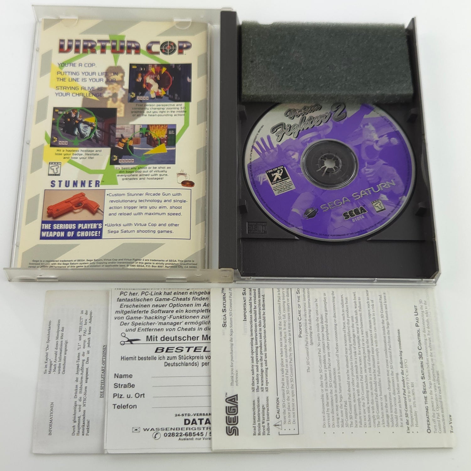 Sega Saturn Spiel : Virtua Fighter 2 - NTSC-U/C USA Game OVP CD Disk Manual Box
