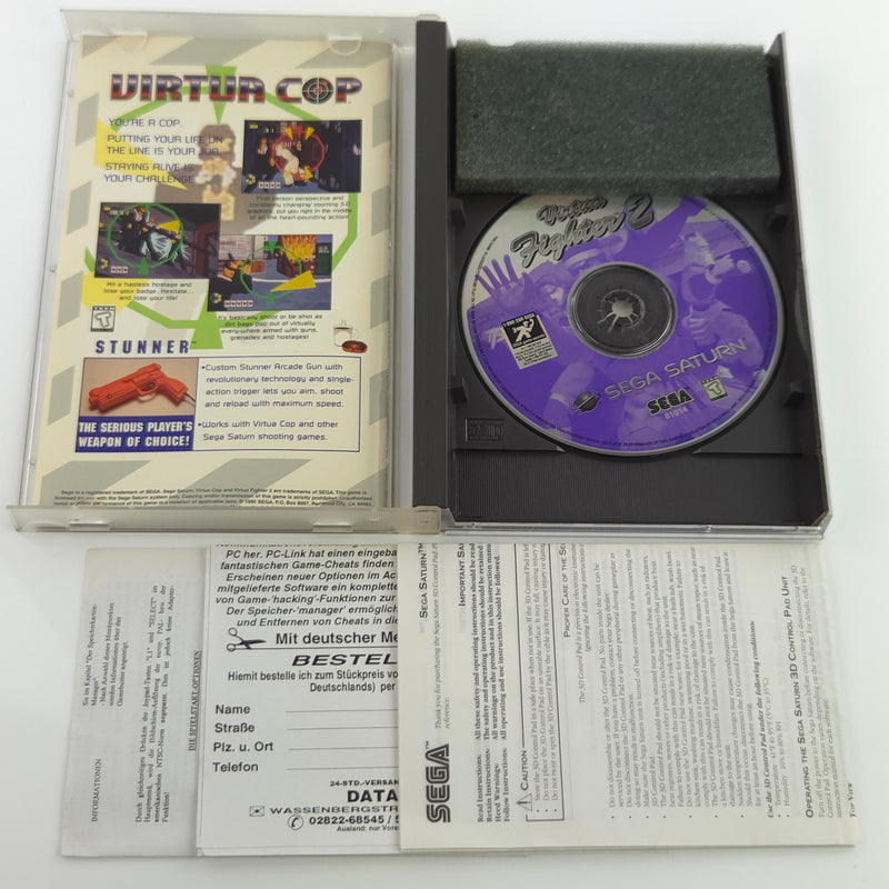 Sega Saturn Spiel : Virtua Fighter 2 - NTSC-U/C USA Game OVP CD Disk Manual Box
