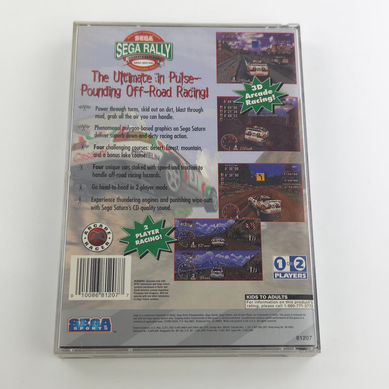 Sega Saturn Spiel : Sega Rally Championship - NTSC-U/C USA CD Anleitung OVP