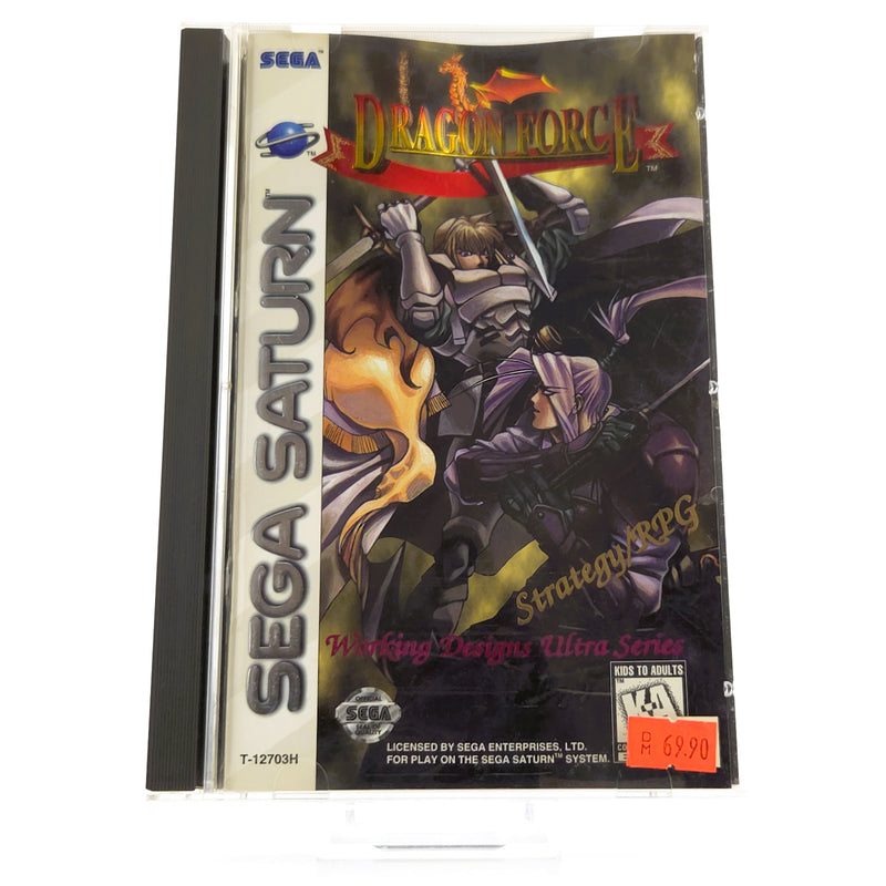 Sega Saturn Spiel : Dragon Force - NTSC-U/C USA CD Anleitung OVP Working Designs