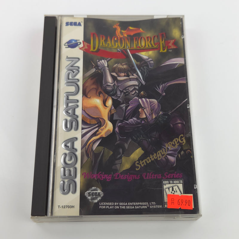 Sega Saturn Spiel : Dragon Force - NTSC-U/C USA CD Anleitung OVP Working Designs