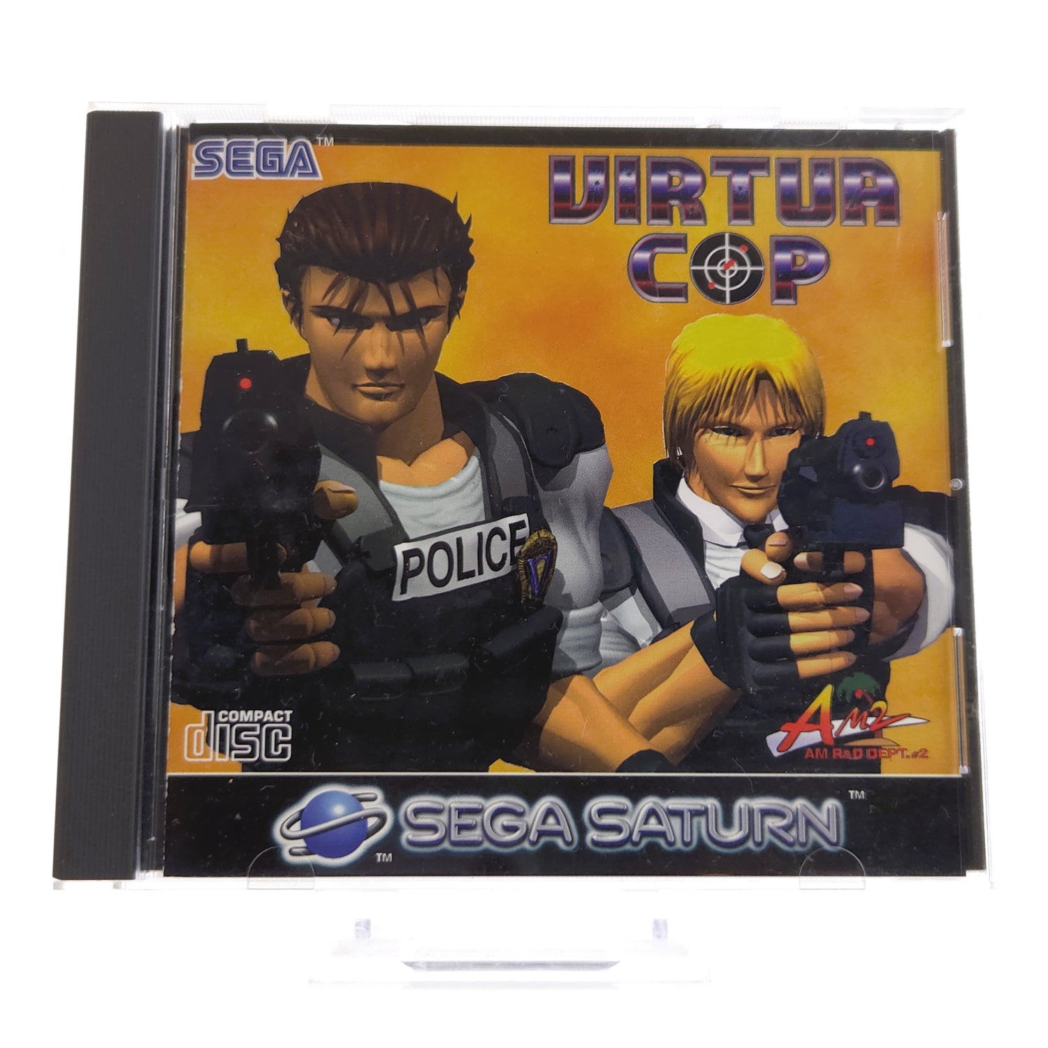 Sega Saturn Spiel : Virtua Cop - PAL CD Disk Jewel Case OVP