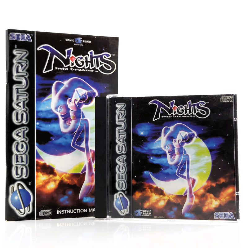 Sega Saturn Spiel : Nights into Dreams - PAL CD Disk Jewel Case Anleitung OVP