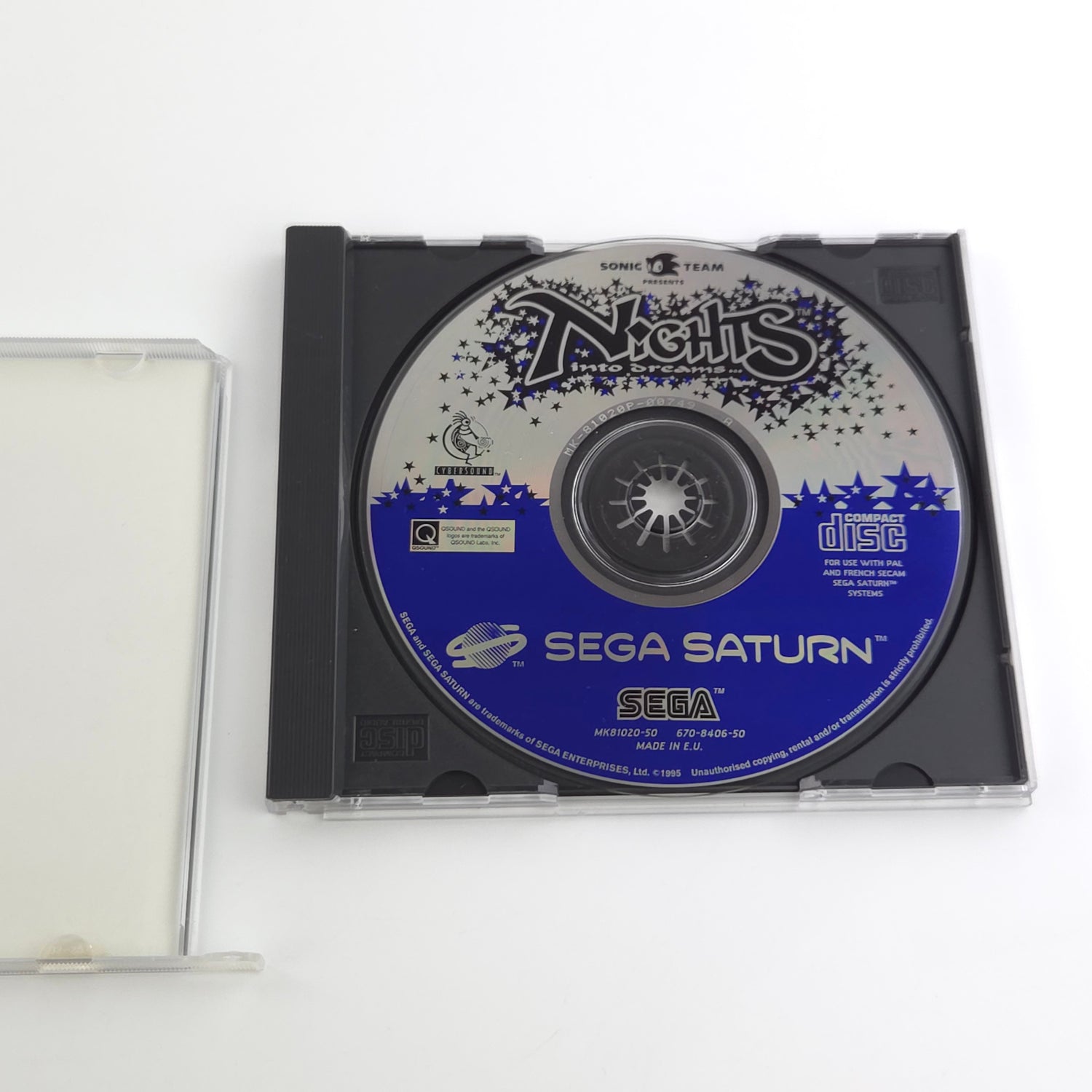 Sega Saturn Spiel : Nights into Dreams - PAL CD Disk Jewel Case Anleitung OVP