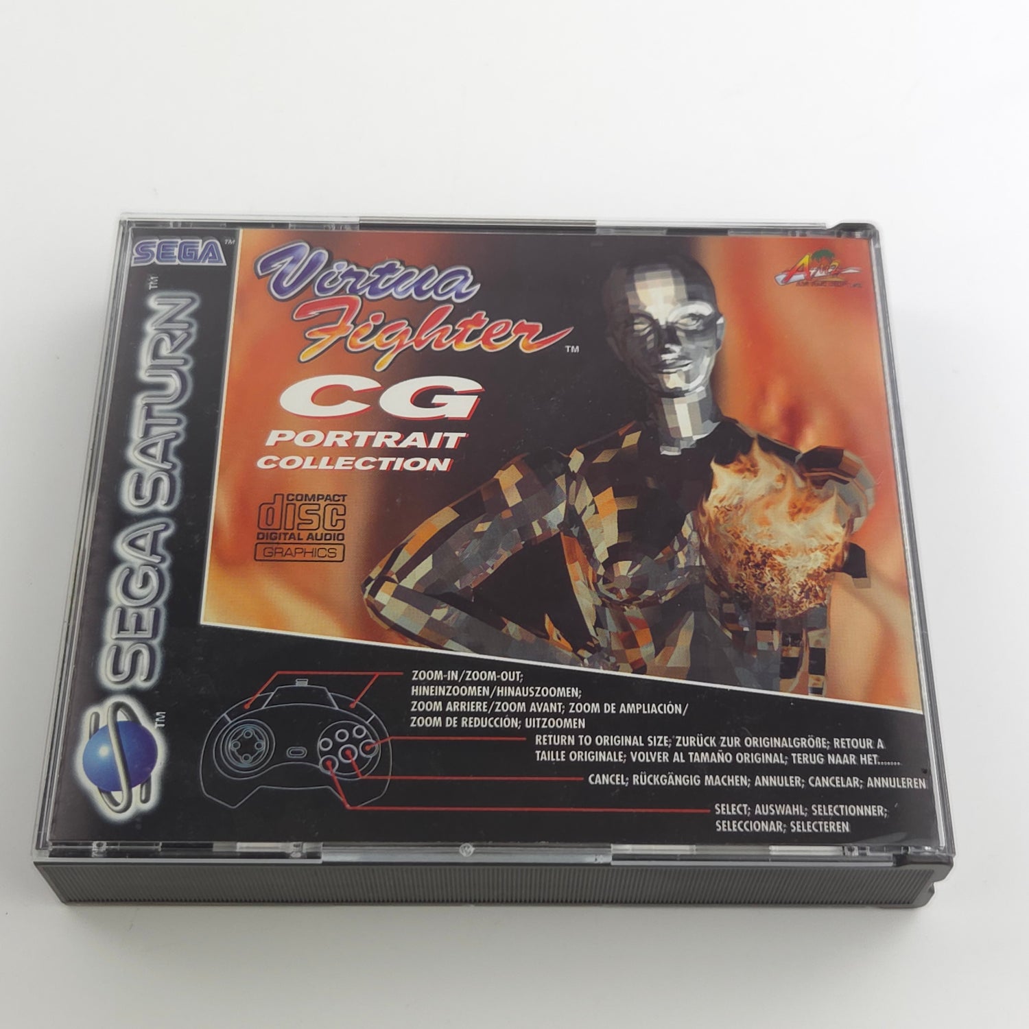 Sega Saturn Spiel : Virtua Fighter Remix + Soundtrack - PAL Disk  Anleitung OVP