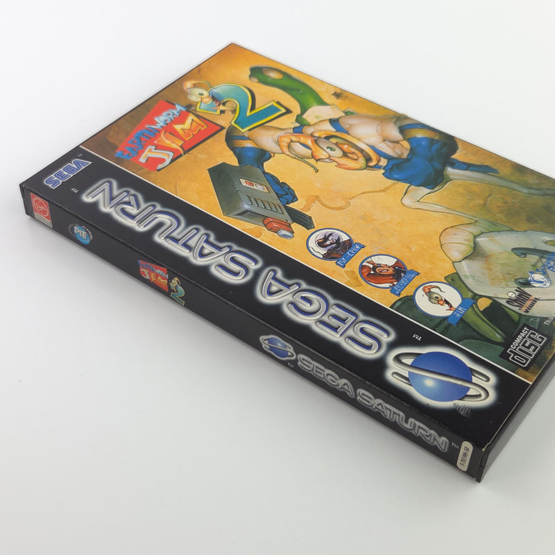 Sega Saturn Spiel : Earth Worm Jim 2 - PAL CD Disk  Anleitung OVP