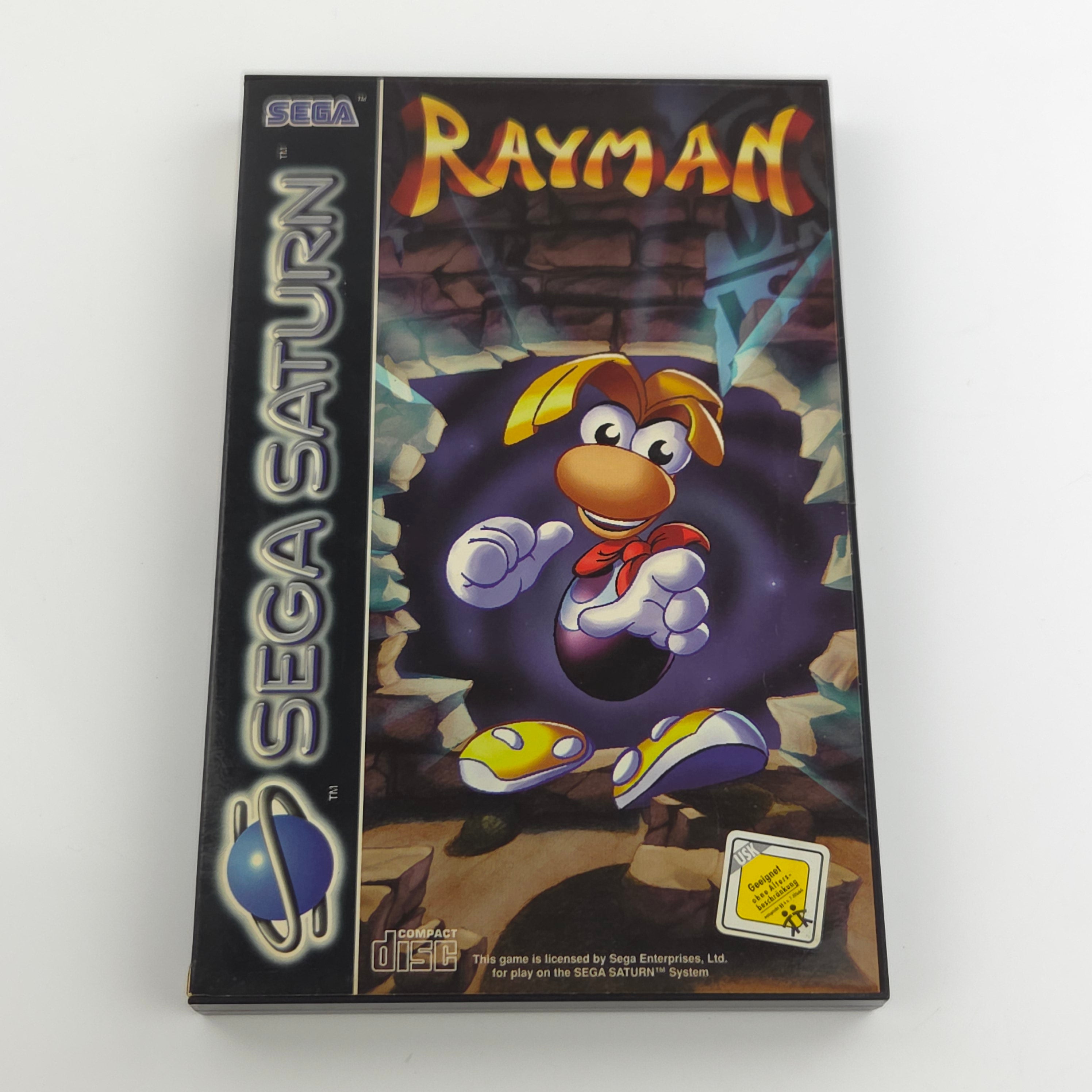 Sega Saturn Spiel : RAYMAN - PAL CD Disk  Anleitung OVP