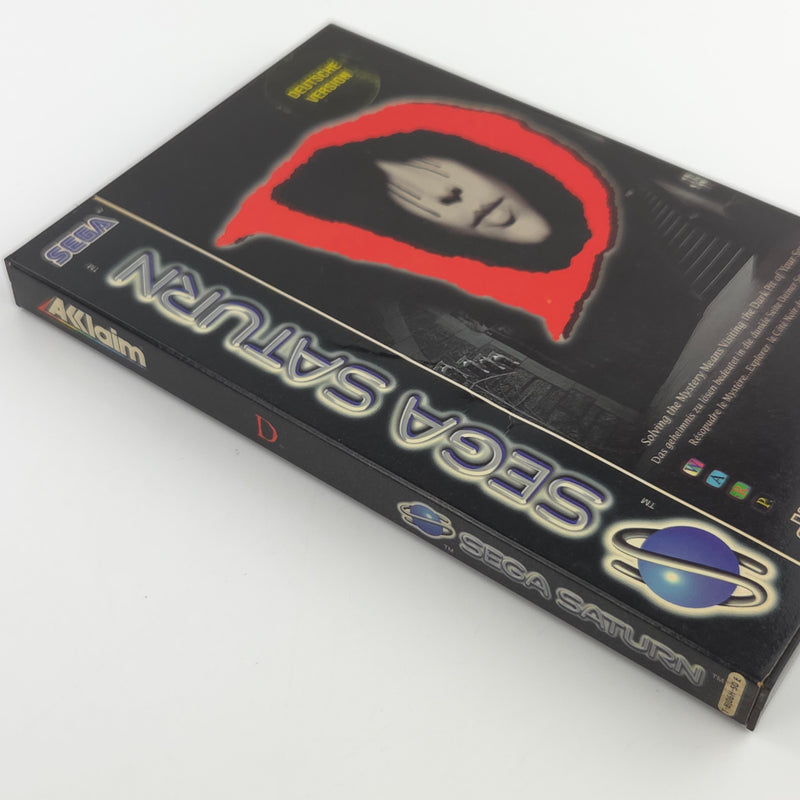 Sega Saturn Spiel : D von Acclaim Horror - PAL CD Disk  Anleitung OVP