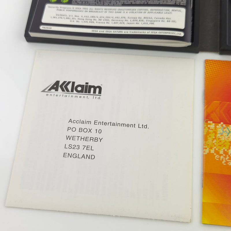 Sega Saturn Spiel : D von Acclaim Horror - PAL CD Disk  Anleitung OVP