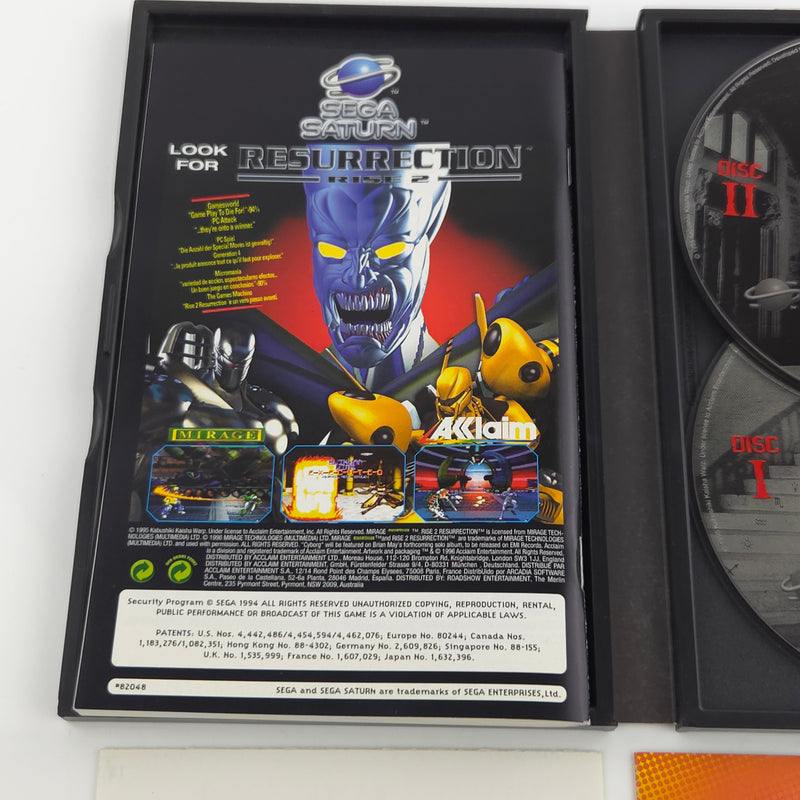 Sega Saturn Spiel : D von Acclaim Horror - PAL CD Disk  Anleitung OVP