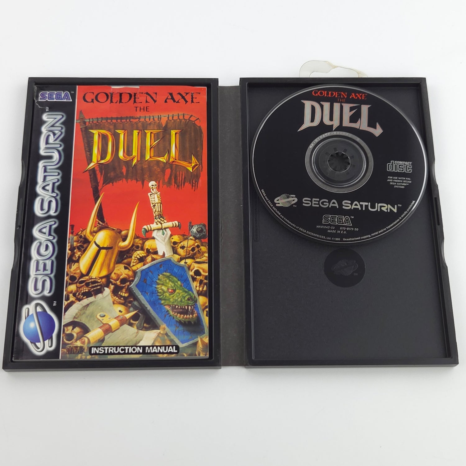 Sega Saturn Spiel : Golden Axe The Duel - PAL CD Disk  Anleitung OVP
