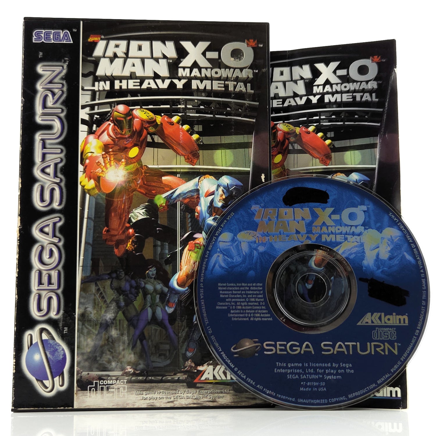 Sega Saturn Spiel : Iron Man X-0 Manowar in Heavy Metal - PAL CD OVP
