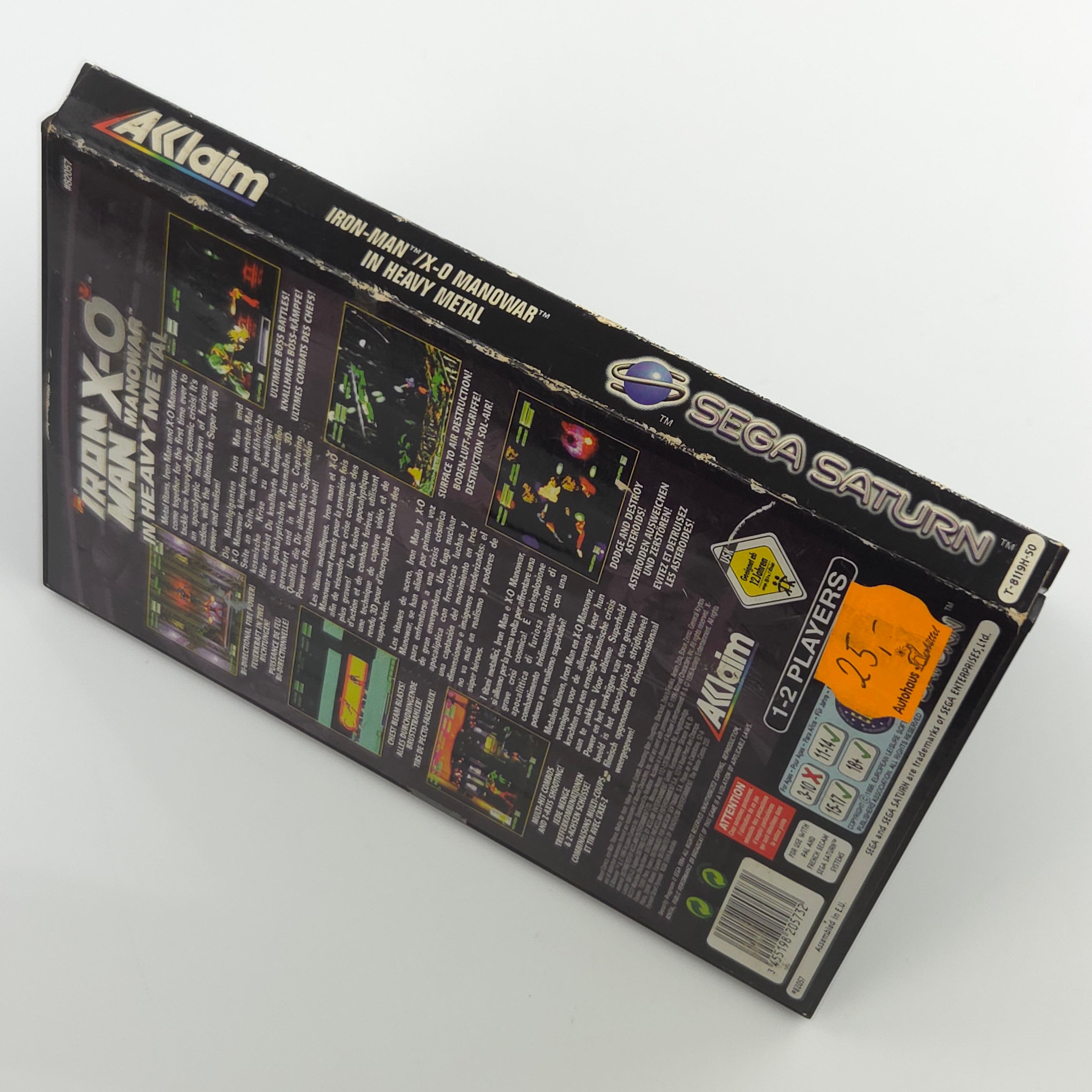 Sega Saturn Spiel : Iron Man X-0 Manowar in Heavy Metal - PAL CD OVP