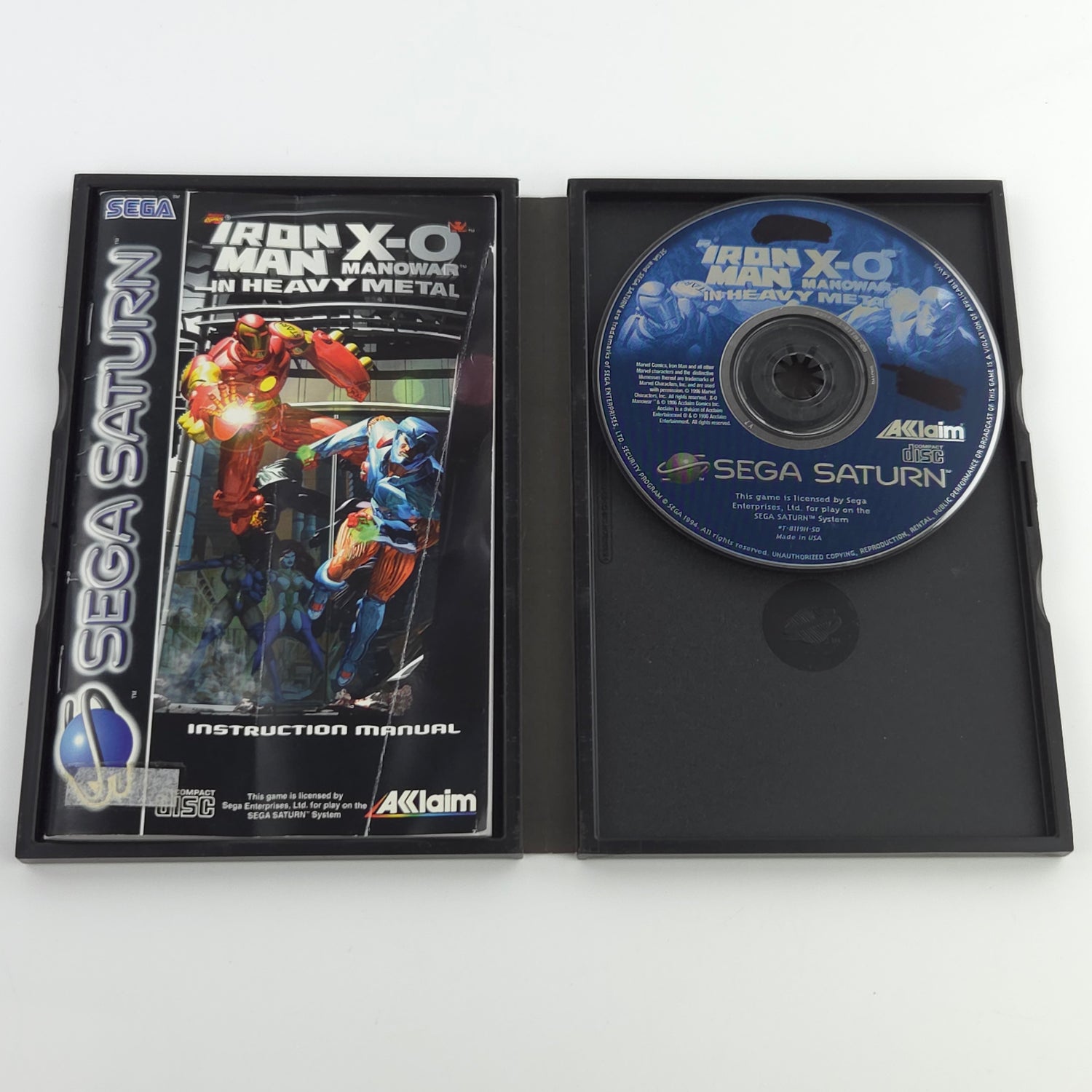 Sega Saturn Spiel : Iron Man X-0 Manowar in Heavy Metal - PAL CD OVP