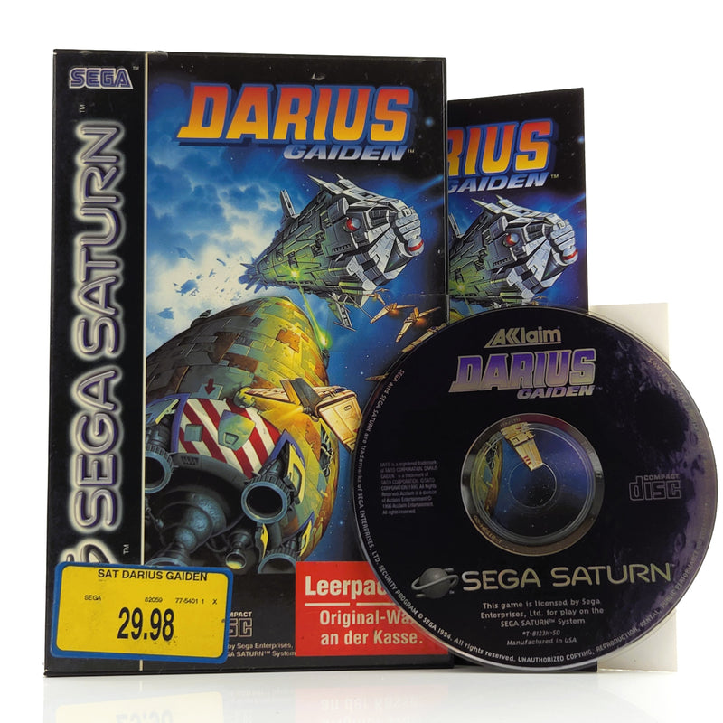 Sega Saturn Spiel : Darius Gaiden - CD Disk Anleitung OVP PAL Game