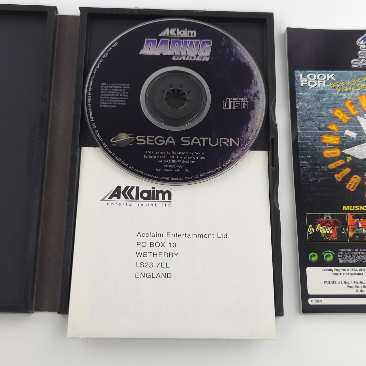 Sega Saturn Spiel : Darius Gaiden - CD Disk Anleitung OVP PAL Game