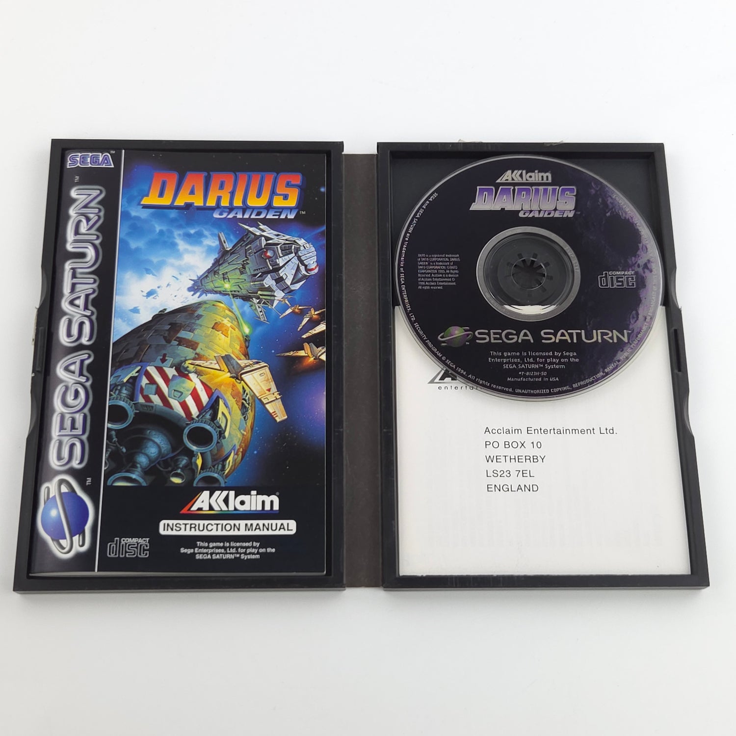 Sega Saturn Spiel : Darius Gaiden - CD Disk Anleitung OVP PAL Game