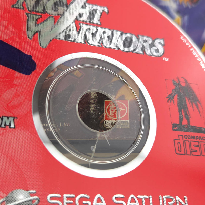Sega Saturn Spiel : Night Warriors Darkstalkers Revenge - DEFEKT Riss in CD